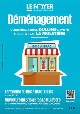 LE BRIC A BRAC OULLINS DEMENAGE A LA MULATIERE